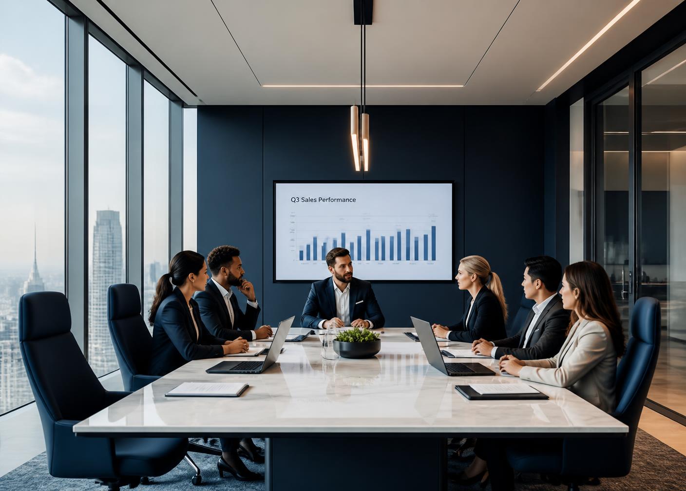 Reunião estratégica corporativa